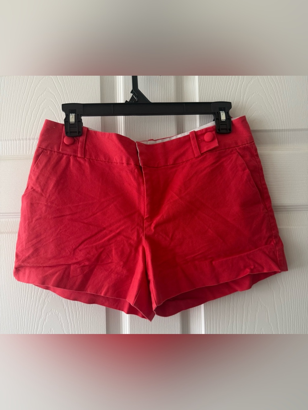 Women’s Coral/Red Cotton Blend Shorts